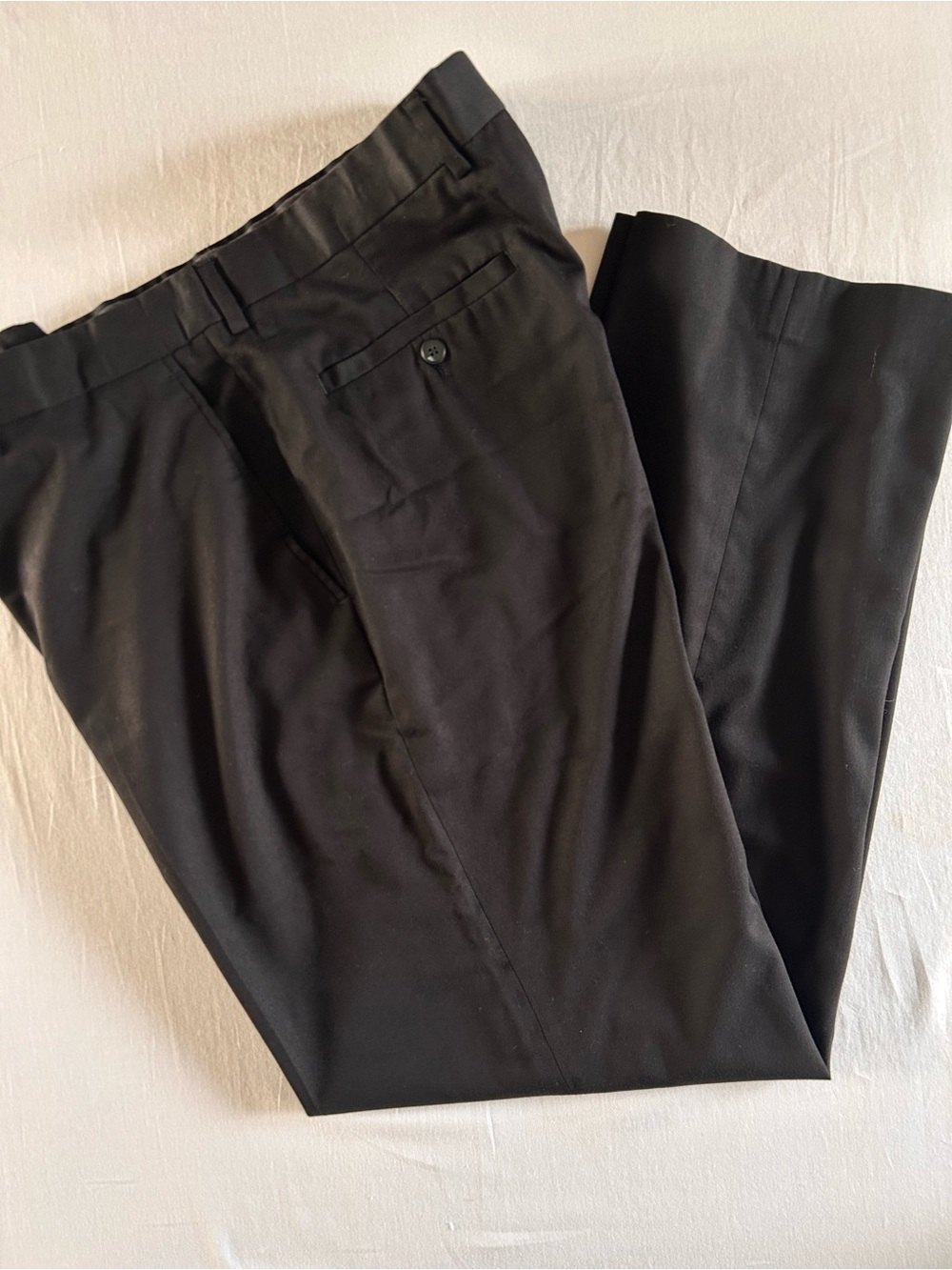 Louis Raphael Black Dress Pants Men’s Size 34x32 Flat Front